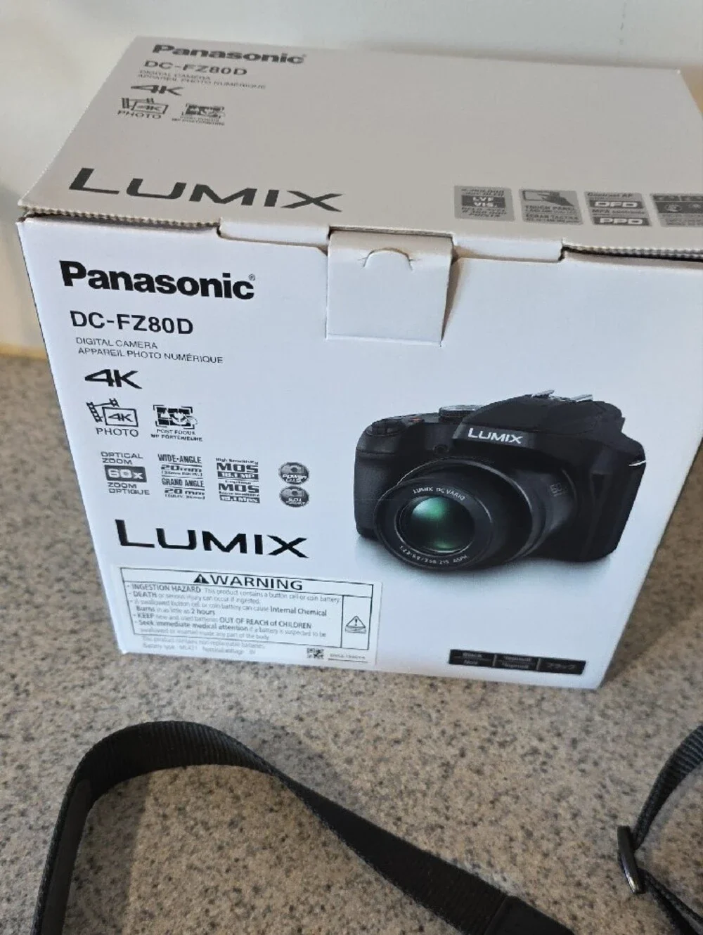 Panasonic LUMIX DC-FZ80 Digital Camera in Black with Accessories